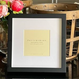 Pottery Barn Black Wood Gallery Frame 10 X 10
White Matted Wall & Table Display